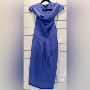 BCBG MAXAZRIA racerback cowl neck dress in Royal Blue - Size Small